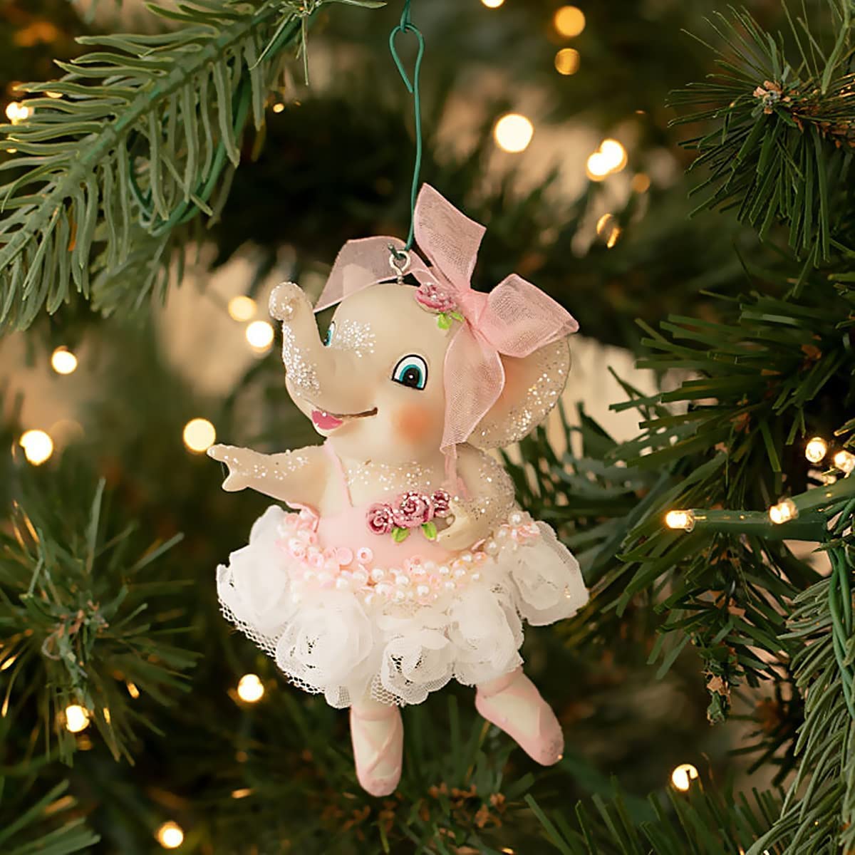クリスマスツリーにいかがですか？バレリーナ クリスマスオーナメント Amazon.co.jp: Christmas Market Ornaments 象 バレリーナ クリスマス